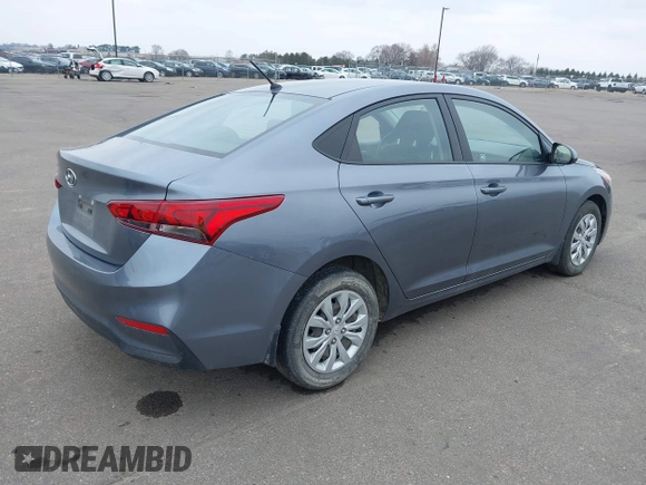 2020 Hyundai Accent SE with VIN 3KPC24A61LE096847, listed as a IAAI auction lot 41997351 with 48,214 mi miles. Bid and sale history available at carsss.com. Image 4.