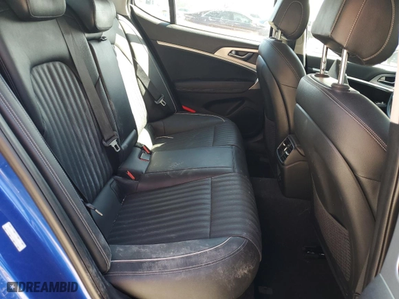 2019 Genesis G70 3.3T Advanced with VIN KMTG54LE7KU015008, listed as a Copart auction lot 76293874 with 0 mi miles and Salvage Title. Bid and sale history available at carsss.com. Image 10.