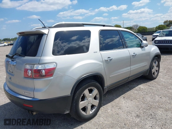 2007 GMC Acadia SLT with VIN 1GKEV33727J126936, listed as a IAAI auction lot 42059595 with 129,700 mi miles. Bid and sale history available at carsss.com. Image 4.