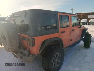 2013 Jeep Wrangler Unlimited Rubicon with VIN 1C4BJWFG7DL525994, listed as a Copart auction lot 46949855 with 179,499 mi miles and Salvage Title. Bid and sale history available at carsss.com. Image 3.