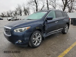 2015 Infiniti QX60 with VIN 5N1AL0MMXFC535512, listed as a Copart auction lot 86702844 with 134,258 mi miles and Salvage title. Bid and sale history available at DreamBid. Image 1.