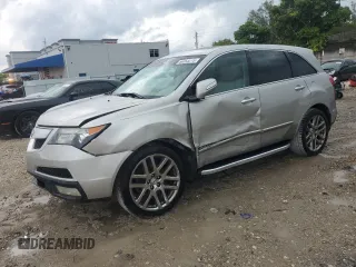 2012 Acura MDX Tech Pkg with VIN 2HNYD2H35CH514082, listed as a Copart auction lot 50593215 with 133,883 mi miles and Salvage Title. Bid and sale history available at carsss.com. Image 1.