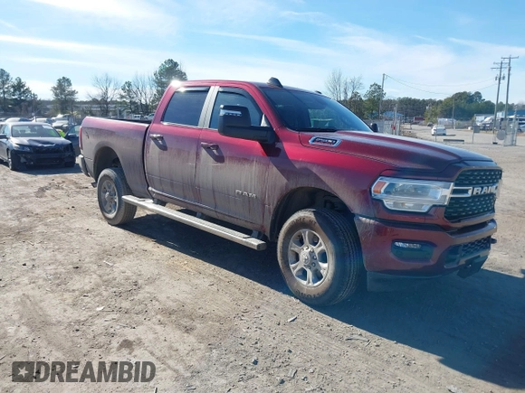 2024 Ram 2500 Big Horn with VIN 3C6UR5DJ2RG335705, listed as a IAAI auction lot 41400752 with 6,335 mi miles. Bid and sale history available at carsss.com. Image 1.