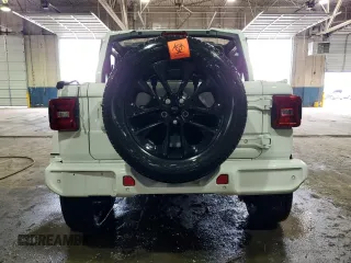 2021 Jeep Wrangler Unlimited Sahara High Altitude with VIN 1C4HJXEN7MW651514, listed as a Copart auction lot 83654114 with Not provided miles and Salvage title. Bid and sale history available at DreamBid. Image 6.