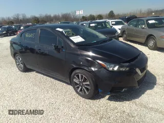2021 Nissan Versa SV with VIN 3N1CN8EV1ML890974, listed as a IAAI auction lot 41626105 with 82,598 mi miles. Bid and sale history available at carsss.com. Image 1.