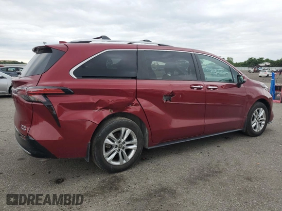 2022 Toyota Sienna Limited with VIN 5TDZSKFC0NS064798, listed as a Copart auction lot 62932164 with 27,360 mi miles and Salvage Title. Bid and sale history available at carsss.com. Image 3.