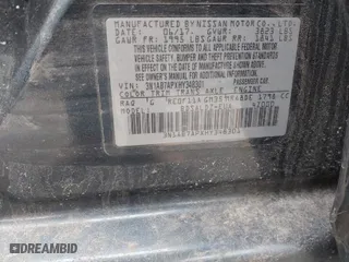2017 Nissan Sentra S with VIN 3N1AB7APXHY348301, listed as a IAAI auction lot 41744322 with 127,368 mi miles. Bid and sale history available at carsss.com. Image 9.