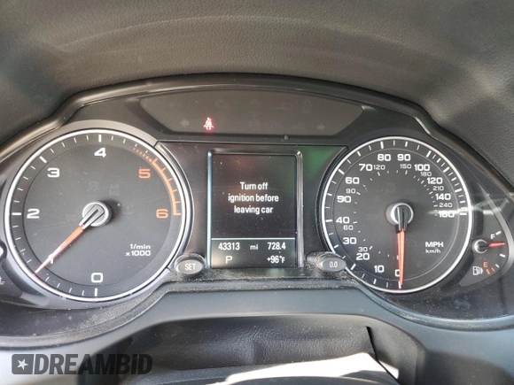 2016 Audi Q5 Premium Plus with VIN WA1CVAFP9GA049429, listed as a Copart auction lot 61677225 with 43,313 mi miles and Salvage title. Bid and sale history available at DreamBid. Image 9.
