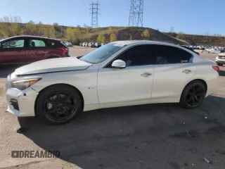 2016 Infiniti Q50 Red Sport 400 с VIN JN1FV7AR9GM451418, выставлен на аукционе Copart как лот 55156565 с пробегом 83 859 миль миль и Списание • Salvage title. История ставок и продаж доступна на DreamBid. Изображение 1.