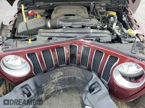 2021 Jeep Wrangler Unlimited Sahara with VIN 1C4HJXEN8MW613404, listed as a Copart auction lot 47881735 with 48,379 mi miles and Salvage title. Bid and sale history available at DreamBid. Image 13.