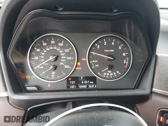 2016 BMW X1 xDrive28i with VIN WBXHT3C36GP881275, listed as a Copart auction lot 49181055 with 129,469 mi miles and Salvage Title. Bid and sale history available at carsss.com. Image 9.