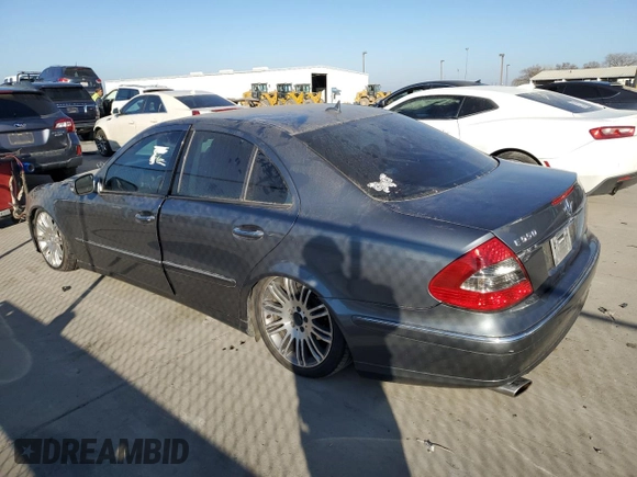 2007 Mercedes-Benz E 550 with VIN WDBUF72X57B086440, listed as a Copart auction lot 42975855 with 178,032 mi miles and Salvage Title. Bid and sale history available at DreamBid. Image 2.