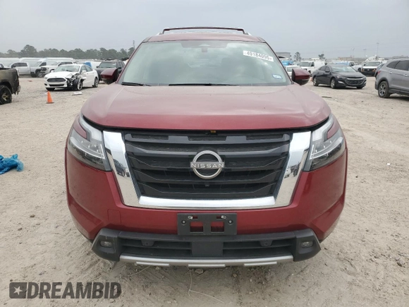 2023 Nissan Pathfinder SL with VIN 5N1DR3CA9PC225504, listed as a Copart auction lot 49184095 with 47,791 mi miles and Salvage title. Bid and sale history available at DreamBid. Image 5.