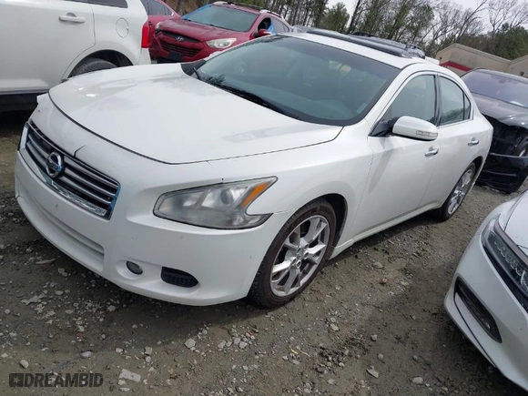 2013 Nissan Maxima 3.5 SV w/Premium Pkg with VIN 1N4AA5AP2DC817880, listed as a IAAI auction lot 41864805 with 153,828 mi miles. Bid and sale history available at carsss.com. Image 2.
