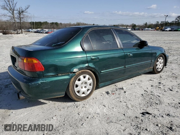 1999 Honda Civic VP z VIN 2HGEJ6617XH527272, wystawiony jako Copart lot #49640465 z przebiegiem 278 909 mil mil oraz Szkoda całkowita • Salvage title. Historia ofert i sprzedaży dostępna na DreamBid. Obrazek 3.