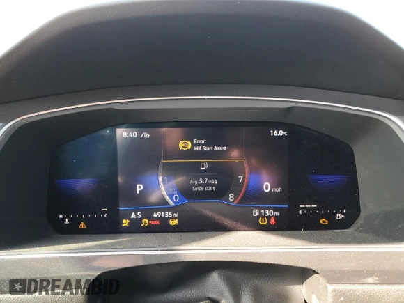 2022 Volkswagen Tiguan SE with VIN 3VV2B7AX4NM089729, listed as a Copart auction lot 55152505 with 49,135 mi miles and Salvage title. Bid and sale history available at DreamBid. Image 9.
