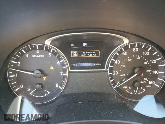 2017 Nissan Altima SL with VIN 1N4BL3AP5HC120437, listed as a Copart auction lot 40828484 with 115,948 mi miles and Salvage title. Bid and sale history available at DreamBid. Image 9.