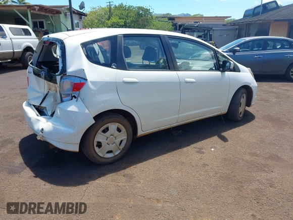 2013 Honda Fit with VIN JHMGE8H39DC051724, listed as a IAAI auction lot 41881732 with 158,048 mi miles. Bid and sale history available at carsss.com. Image 4.