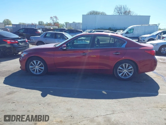 2015 Infiniti Q50 z VIN JN1BV7AR6FM420284, wystawiony jako IAAI lot #41795605 z przebiegiem 160 353 mil mil oraz . Historia ofert i sprzedaży dostępna na DreamBid. Obrazek 14.