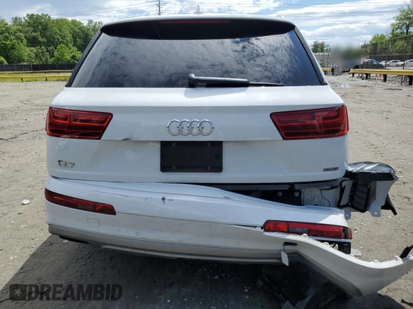 2019 Audi Q7 Premium Plus with VIN WA1LHAF74KD039292, listed as a Copart auction lot 58166745 with 114,958 mi miles and Salvage title. Bid and sale history available at DreamBid. Image 6.