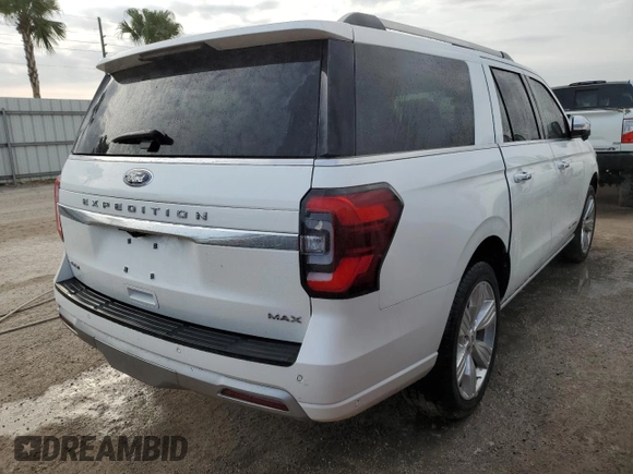 2024 Ford Expedition Max Platinum with VIN 1FMJK1M81REA23223, listed as a Copart auction lot 74358344 with Not provided miles and Non repairable. Bid and sale history available at DreamBid. Image 3.