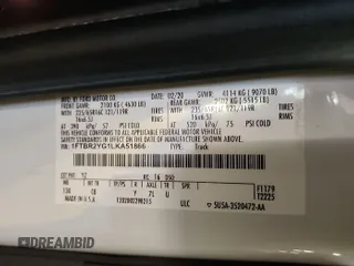 2020 Ford Transit Cargo z VIN 1FTBR2YG1LKA51866, wystawiony jako IAAI lot #42842416 z przebiegiem 141 231 mil mil oraz . Historia ofert i sprzedaży dostępna na DreamBid. Obrazek 5.