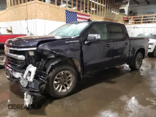 2023 Chevrolet Silverado 1500 LT with VIN 3GCUDDED9PG318102, listed as a Copart auction lot 47594895 with 13,634 mi miles and Salvage Title. Bid and sale history available at carsss.com. Image 1.
