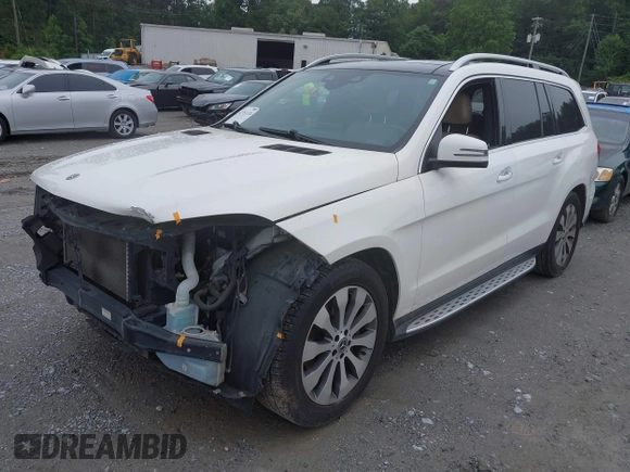 2018 Mercedes-Benz GLS 450 with VIN 4JGDF6EE2JB104367, listed as a IAAI auction lot 42351124 with 141,031 mi miles and . Bid and sale history available at DreamBid. Image 19.
