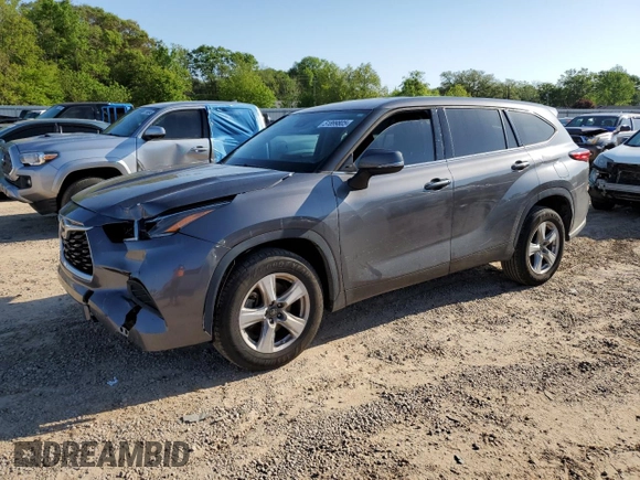 2021 Toyota Highlander L with VIN 5TDCZRAH7MS534966, listed as a Copart auction lot 51899805 with 154,645 mi miles and Salvage title. Bid and sale history available at DreamBid. Image 1.
