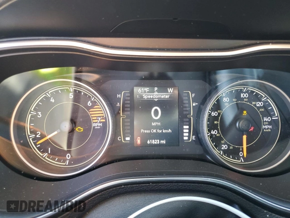 2019 Jeep Cherokee Latitude Plus with VIN 1C4PJMLB1KD487138, listed as a Copart auction lot 49325375 with 61,823 mi miles and Non repairable. Bid and sale history available at DreamBid. Image 9.