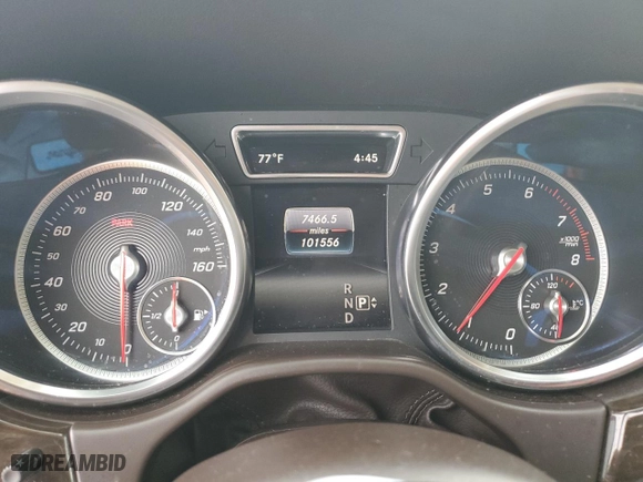 2016 Mercedes-Benz GLE with VIN 4JGDA5JB0GA767763, listed as a Copart auction lot 50635215 with 101,556 mi miles and Salvage Title. Bid and sale history available at carsss.com. Image 9.