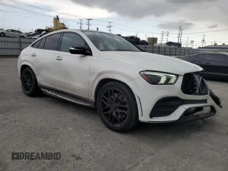 2022 Mercedes-Benz GLE 53 AMG with VIN 4JGFD6BB5NA594422, listed as a Copart auction lot 52008115 with 63,369 mi miles and Salvage title. Bid and sale history available at DreamBid. Image 4.