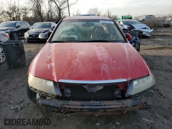 2004 Acura TSX w/Navigation with VIN JH4CL96994C030020, listed as a Copart auction lot 85901554 with 211,224 mi miles and Salvage Title. Bid and sale history available at carsss.com. Image 5.