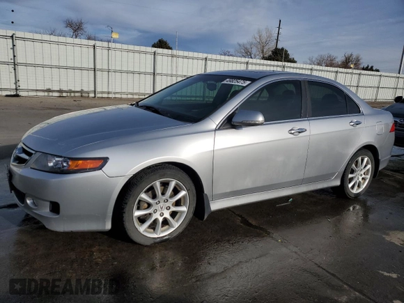 2006 Acura TSX with VIN JH4CL96836C024613, listed as a Copart auction lot 49825475 with 245,549 mi miles and Salvage Title. Bid and sale history available at carsss.com. Image 1.