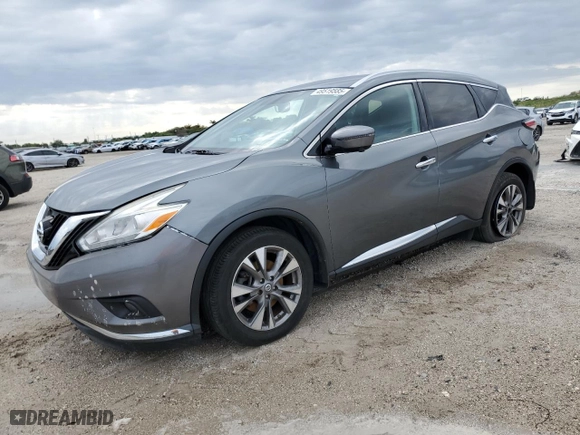 2017 Nissan Murano SL with VIN 5N1AZ2MG3HN163670, listed as a Copart auction lot 49519585 with 92,073 mi miles and Salvage Title. Bid and sale history available at carsss.com. Image 1.