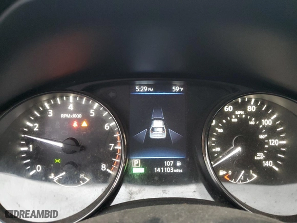 2019 Nissan Rogue SV with VIN KNMAT2MT6KP511895, listed as a Copart auction lot 43201645 with 141,103 mi miles and Salvage Title. Bid and sale history available at carsss.com. Image 9.