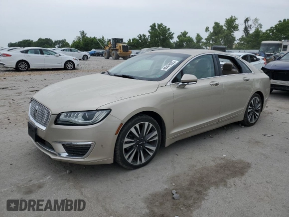 2017 Lincoln MKZ Reserve with VIN 3LN6L5E91HR643308, listed as a Copart auction lot 60479625 with 45,226 mi miles and Salvage title. Bid and sale history available at DreamBid. Image 1.