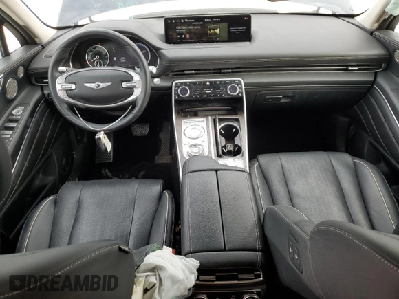 2022 Genesis GV80 with VIN KMUHCESCXNU080466, listed as a Copart auction lot 88743205 with 55,521 mi miles and Non repairable. Bid and sale history available at DreamBid. Image 8.