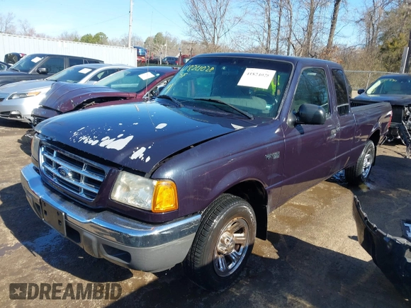 2002 Ford Ranger XLT Appearance with VIN 1FTYR44E42TA12756, listed as a IAAI auction lot 41824028 with 137,380 mi miles. Bid and sale history available at carsss.com. Image 17.