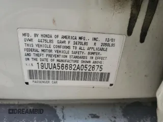 2002 Acura TL with VIN 19UUA56682A052675, listed as a Copart auction lot 75351574 with 0 mi miles and Salvage Title. Bid and sale history available at carsss.com. Image 13.