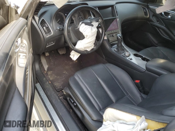 2017 Infiniti Q60 Premium with VIN JN1CV7EL6HM320375, listed as a Copart auction lot 50119904 with 70,620 mi miles and Salvage title. Bid and sale history available at DreamBid. Image 8.