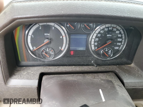 2011 Ram 2500 Laramie Longhorn with VIN 3D7UT2CL6BG636307, listed as a Copart auction lot 55602545 with 114,550 mi miles and Salvage title. Bid and sale history available at DreamBid. Image 9.