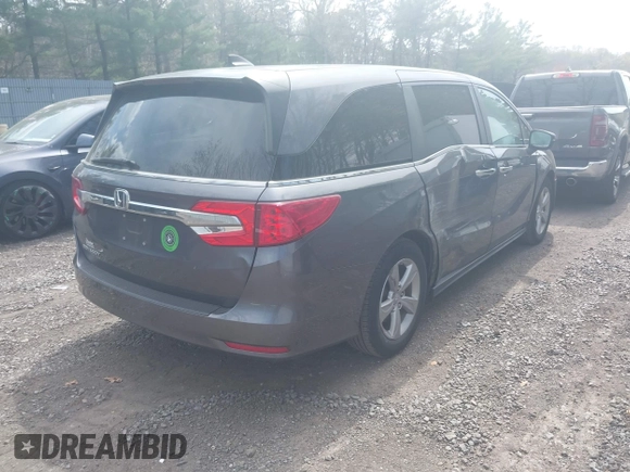 2020 Honda Odyssey EX-L with VIN 5FNRL6H76LB041936, listed as a IAAI auction lot 42096470 with 45,804 mi miles. Bid and sale history available at carsss.com. Image 4.
