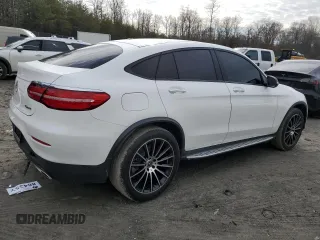 2018 Mercedes-Benz GLC with VIN WDC0J4KB4JF408609, listed as a Copart auction lot 43330065 with 11,870 mi miles and Salvage Title. Bid and sale history available at carsss.com. Image 3.