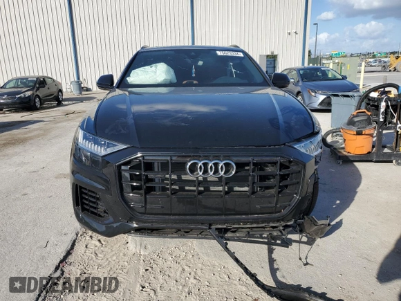 2023 Audi Q8 Premium with VIN WA1AVBF1XPD020187, listed as a Copart auction lot 75623334 with 8,308 mi miles and Salvage title. Bid and sale history available at DreamBid. Image 5.