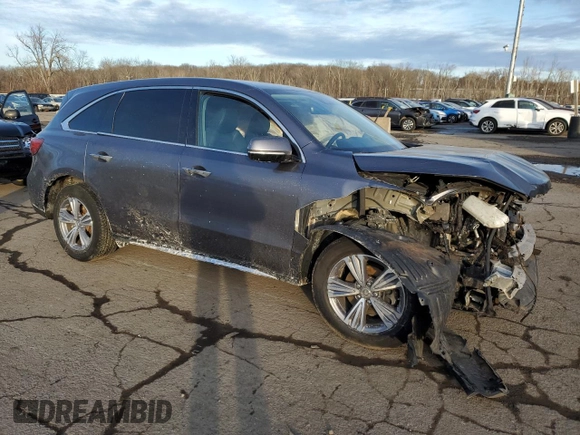 2020 Acura MDX with VIN 5J8YD4H32LL044213, listed as a Copart auction lot 43228305 with 63,499 mi miles and Salvage Title. Bid and sale history available at carsss.com. Image 4.