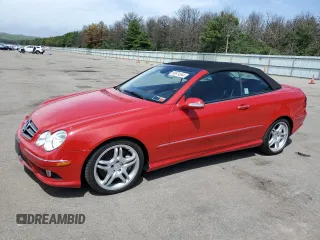 2008 Mercedes-Benz CLK 5.5L with VIN WDBTK72F28T091833, listed as a Copart auction lot 66674544 with 58,699 mi miles and Non Repairable. Bid and sale history available at carsss.com. Image 1.