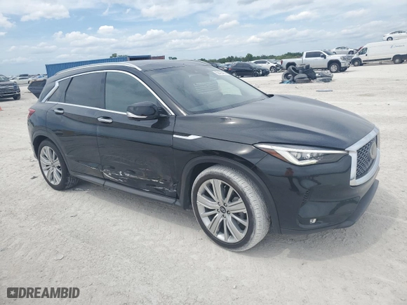 2020 Infiniti QX50 AUTOGRAPH with VIN 3PCAJ5M13LF112119, listed as a Copart auction lot 50405495 with 15,666 mi miles and Salvage Title. Bid and sale history available at carsss.com. Image 4.