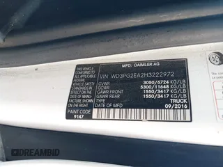 2017 Mercedes-Benz Metris Cargo z VIN WD3PG2EA2H3222972, wystawiony jako IAAI lot #42116177 z przebiegiem 119 839 mil mil oraz . Historia ofert i sprzedaży dostępna na DreamBid. Obrazek 9.
