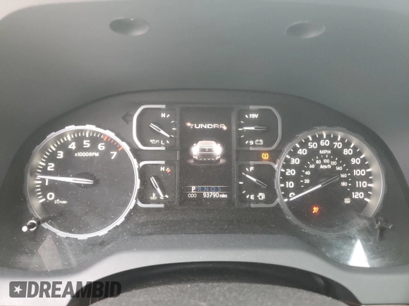2019 Toyota Tundra 2WD SR5 with VIN 5TFFY5F15KX248982, listed as a Copart auction lot 83980874 with 93,790 mi miles and Salvage Title. Bid and sale history available at carsss.com. Image 9.